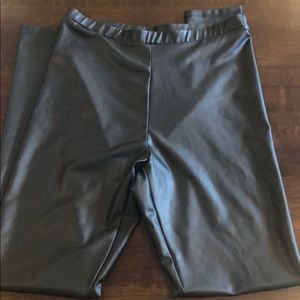 Faux leather leggings